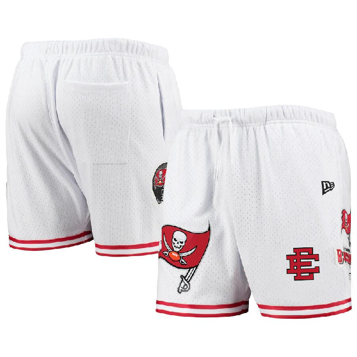 Men's Tampa Bay Buccaneers Pro White/Red Shorts 001